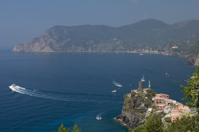 View or Vernazza as we finished up our hike.
